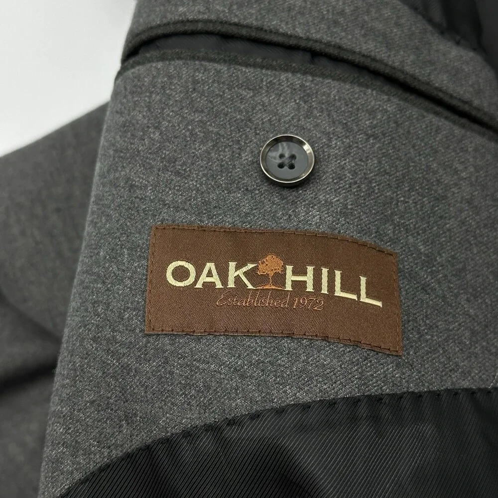 Oak Hill Men's Big & Tall Size 4XLT 58/60 Gray Sport Coat Blazer Jacket NWOT
